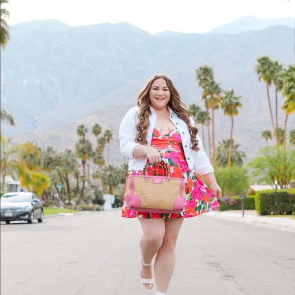 NEW Tropical Print Two Piece Crop Top & Skirt Set - Picture 4 of 15